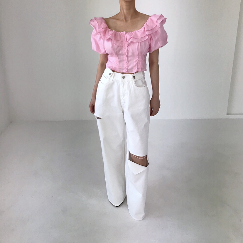 2TWO MOON直郵韓國代購㊣女裝新品人氣推薦熱賣襯衫蕾絲衫2TWO MOON襯衫/蕾絲衫