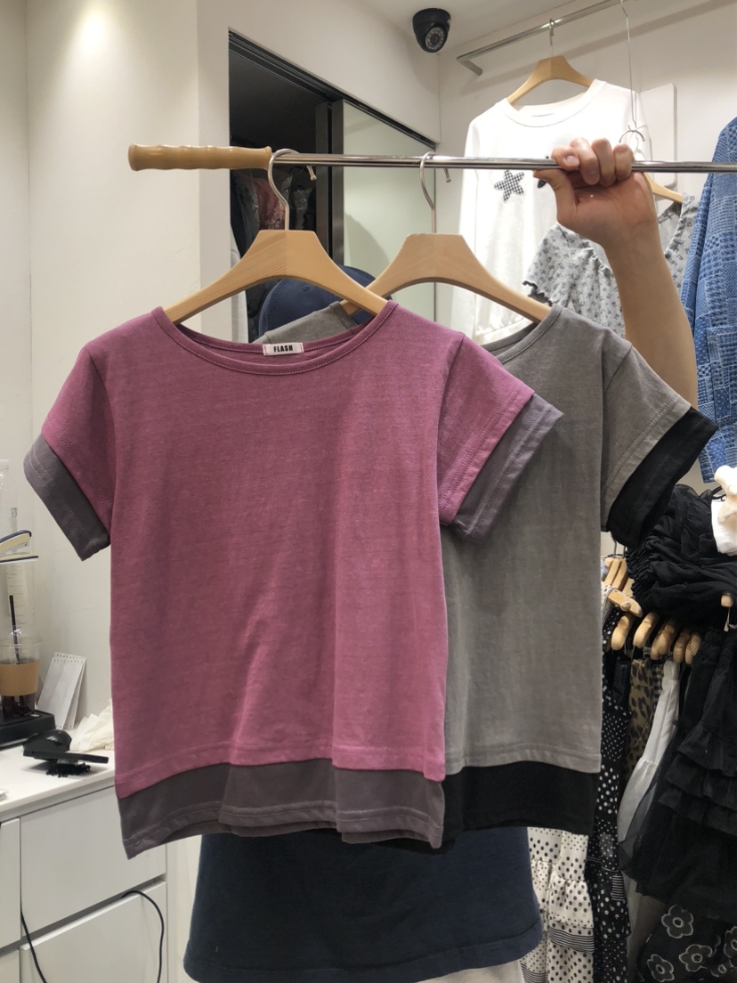 FLASH韓國直郵㊣東大門實拍女裝新品熱賣時尚25春夏推薦T恤FLASHT恤