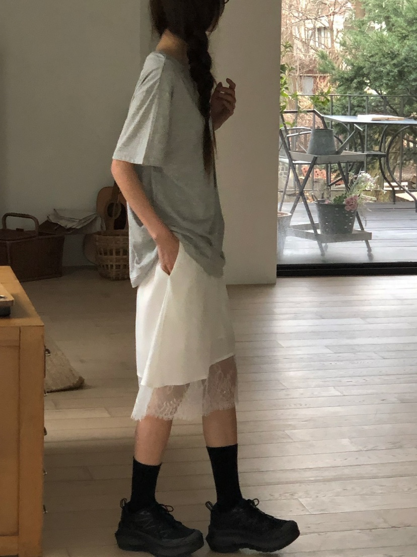 ONDO-P韓國直郵㊣東大門實拍女裝新款推薦半身裙中短裙蕾絲ONDO-P半身裙/中短裙