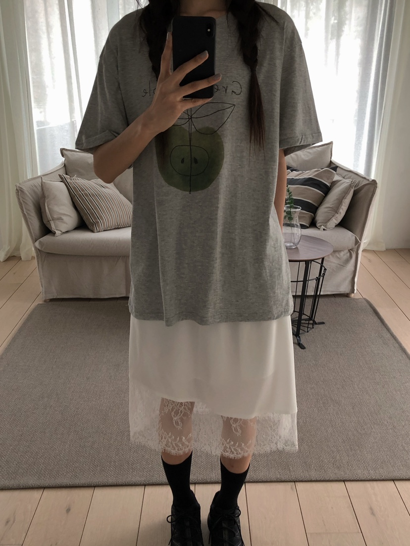 ONDO-P韓國直郵㊣東大門實拍女裝新款推薦半身裙中短裙蕾絲ONDO-P半身裙/中短裙