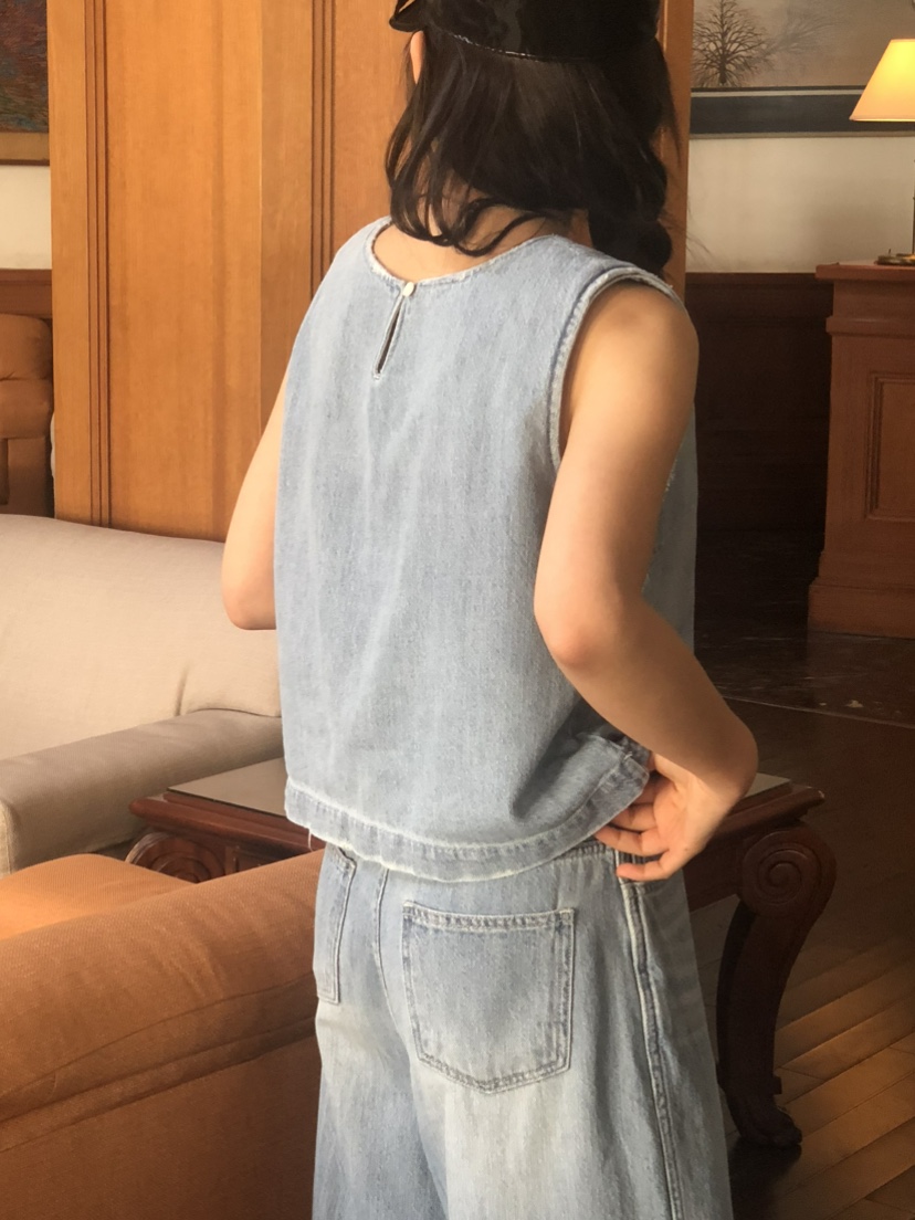 ONDO-P韓國直郵㊣東大門實拍女裝新款推薦時尚熱賣休閑馬甲ONDO-P馬甲