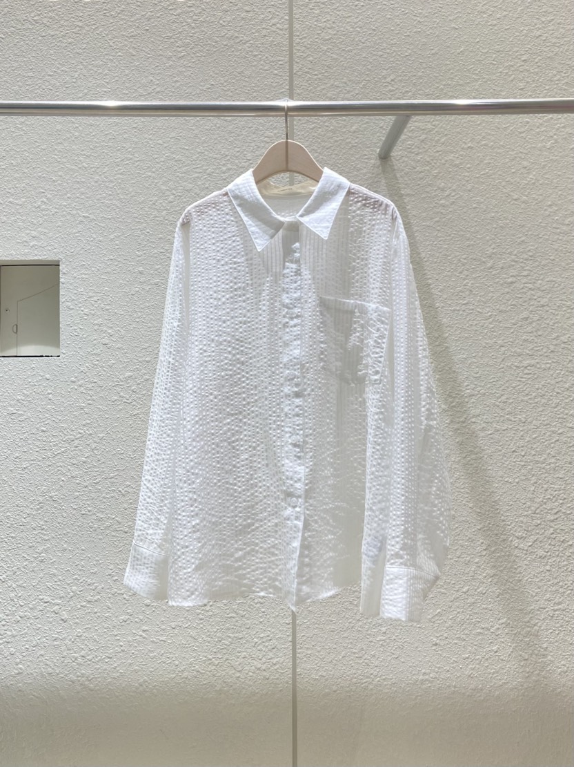 PLAYBUTTON-P韓國直郵㊣女裝新款推薦25春夏時尚襯衫蕾絲衫PLAYBUTTON襯衫/蕾絲衫