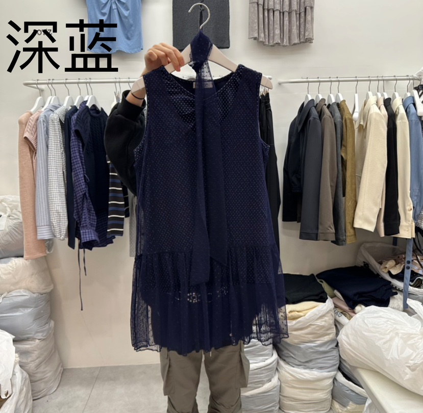 POT.Z韓國直郵㊣女裝新品休閑時尚熱賣吊帶背心含腰帶雙面POT.Z吊帶/背心圖色4