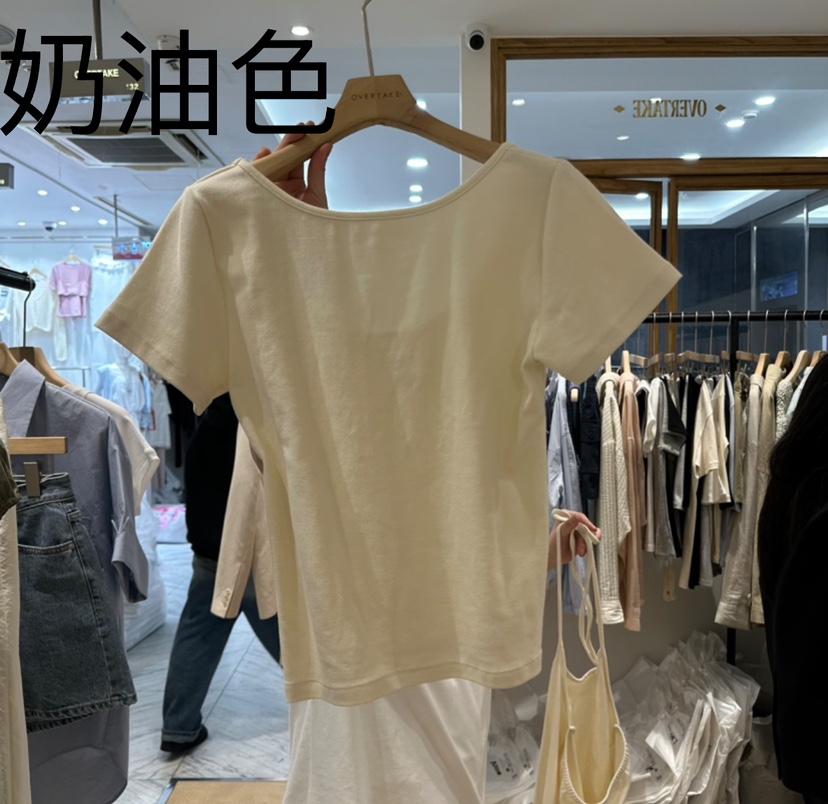 OVERTAKE直郵韓國代購㊣女裝新款25春夏熱賣休閑人氣推薦T恤OVERTAKET恤