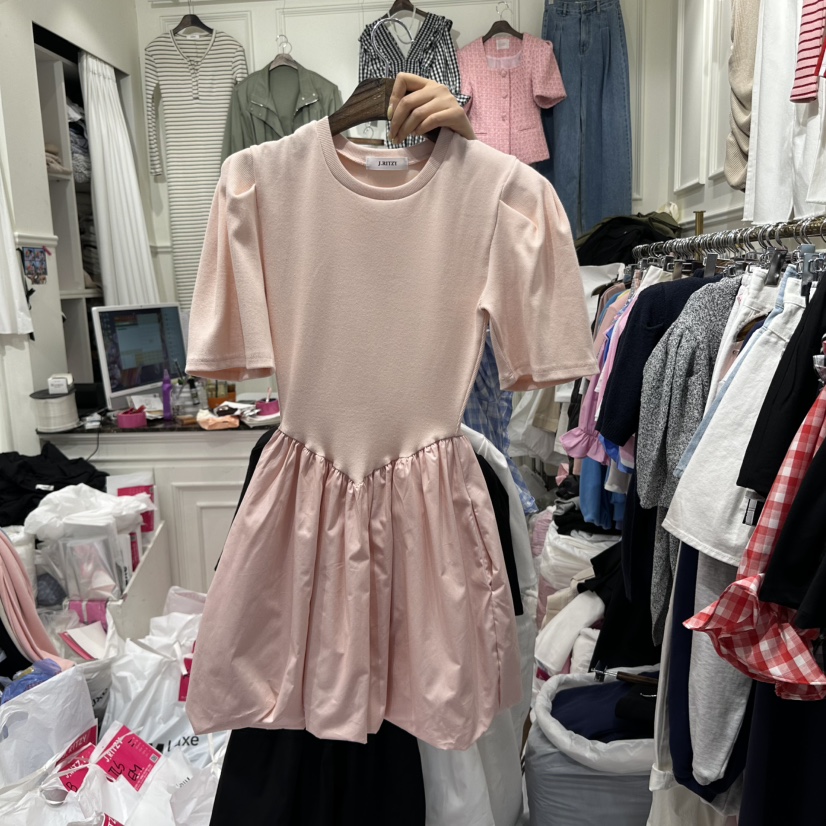 J.RITZY直郵韓國代購㊣女裝新品休閑25春夏推薦人氣連衣裙J.RITZY連衣裙圖色2