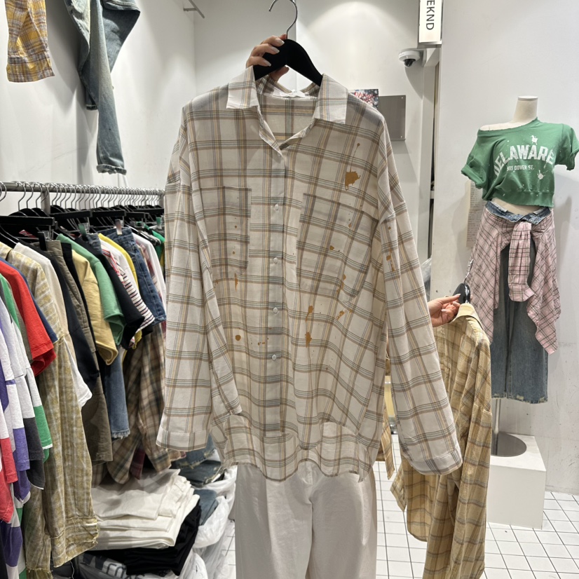 THE WEEKND直郵韓國代購㊣女裝新品人氣推薦25春夏襯衫蕾絲衫THE WEEKND襯衫/蕾絲衫圖色2