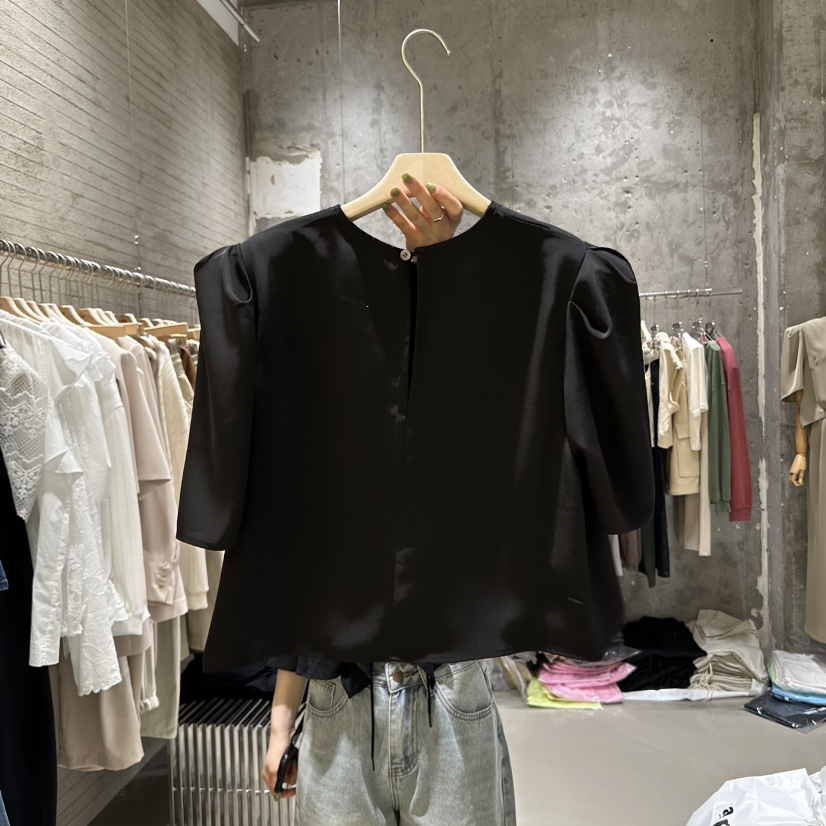 JUNI韓國㊣直郵東大門代購女裝新品熱賣推薦時尚襯衫蕾絲衫my juni襯衫/蕾絲衫