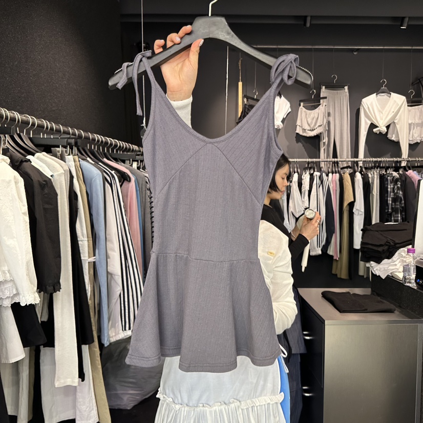 ELF-L韓國直郵㊣女裝新品25春夏休閑時尚熱賣人氣吊帶背心PROJECT ELF/ELF-L吊帶/背心圖色2