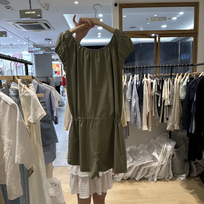 OVERTAKE韓國直郵㊣東大門實拍女裝新款人氣熱賣25春夏連體褲OVERTAKE連體褲