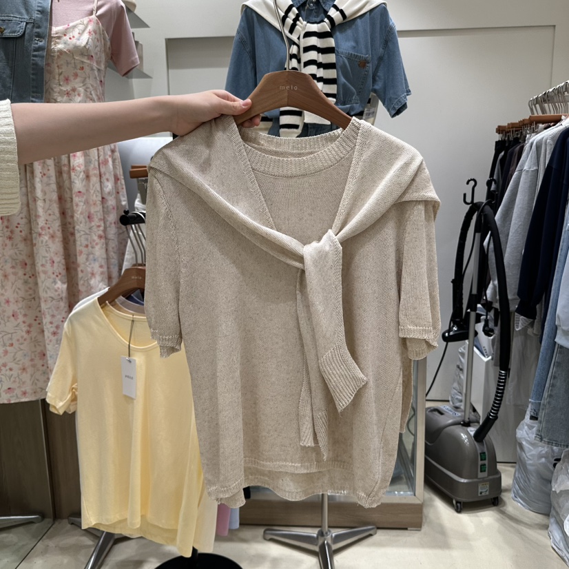 MELO韓國直郵㊣東大門實拍女裝新品人氣時尚推薦休閑針織衫MELO針織衫圖色3