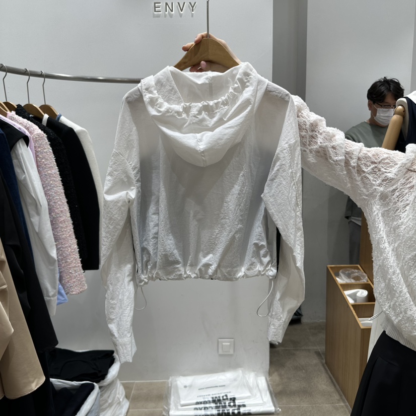ENVY直郵韓國代購㊣女裝新品人氣休閑熱賣時尚25春夏夾克連帽ENVY夾克