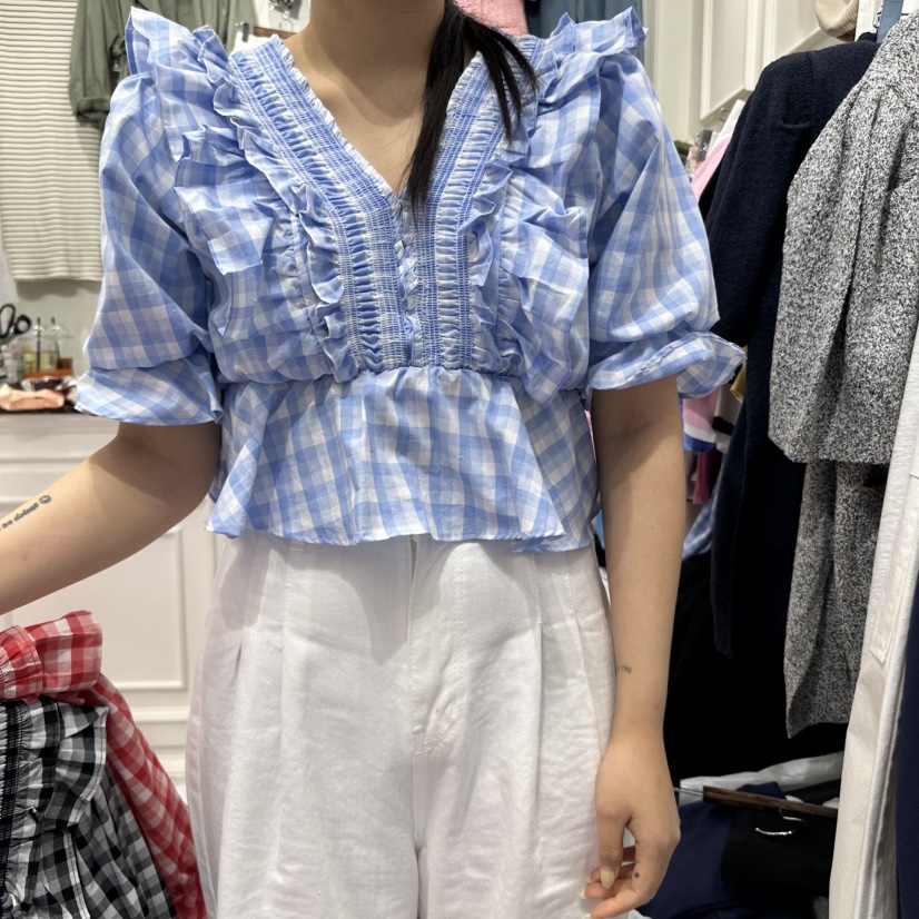 J.RITZY韓國㊣直郵東大門代購女裝新品休閑25春夏襯衫蕾絲衫J.RITZY襯衫/蕾絲衫