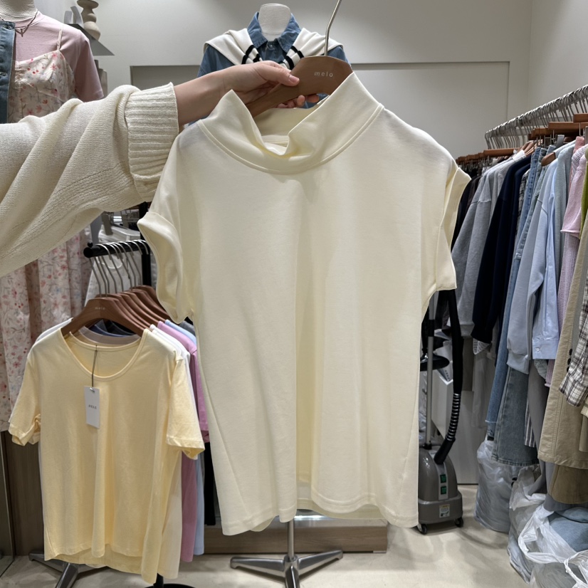 MELO韓國㊣直郵東大門代購女裝新品人氣時尚推薦休閑熱賣T恤MELOT恤圖色3