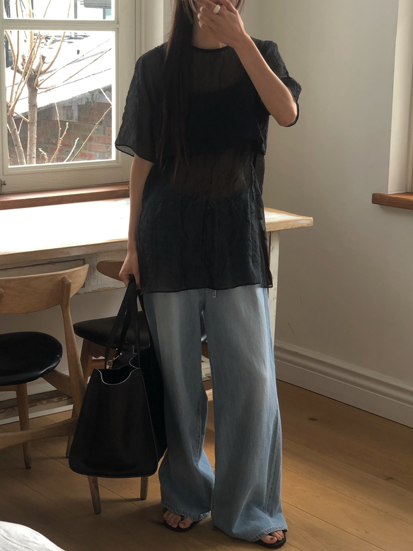 ONDO-P韓國直郵㊣女裝新品25春夏人氣休閑推薦襯衫蕾絲衫雙層ONDO-P襯衫/蕾絲衫