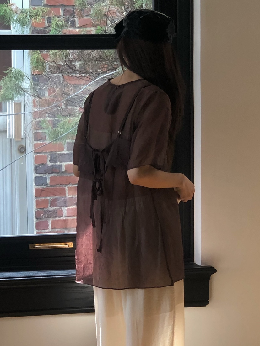 ONDO-P韓國直郵㊣女裝新品25春夏人氣休閑推薦襯衫蕾絲衫雙層ONDO-P襯衫/蕾絲衫