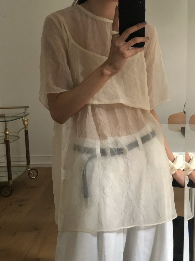 ONDO-P韓國直郵㊣女裝新品25春夏人氣休閑推薦襯衫蕾絲衫雙層ONDO-P襯衫/蕾絲衫