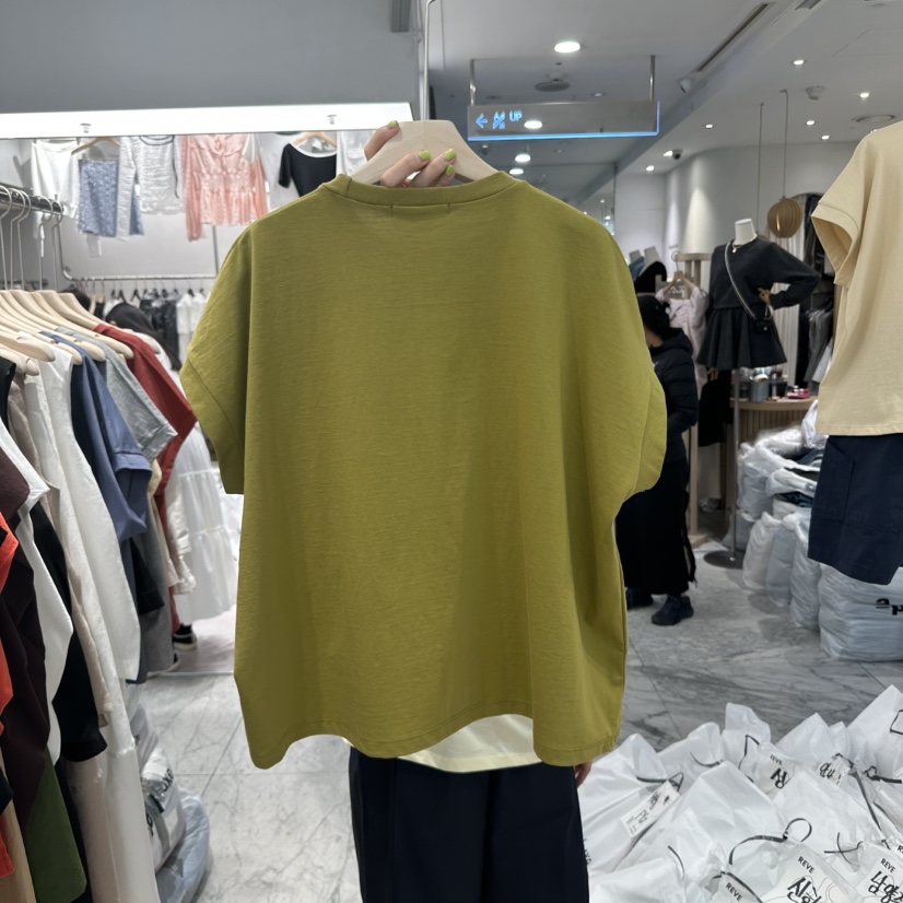 REVE-L韓國直郵㊣女裝新品人氣25春夏時尚熱賣休閑推薦T恤REVE-LT恤
