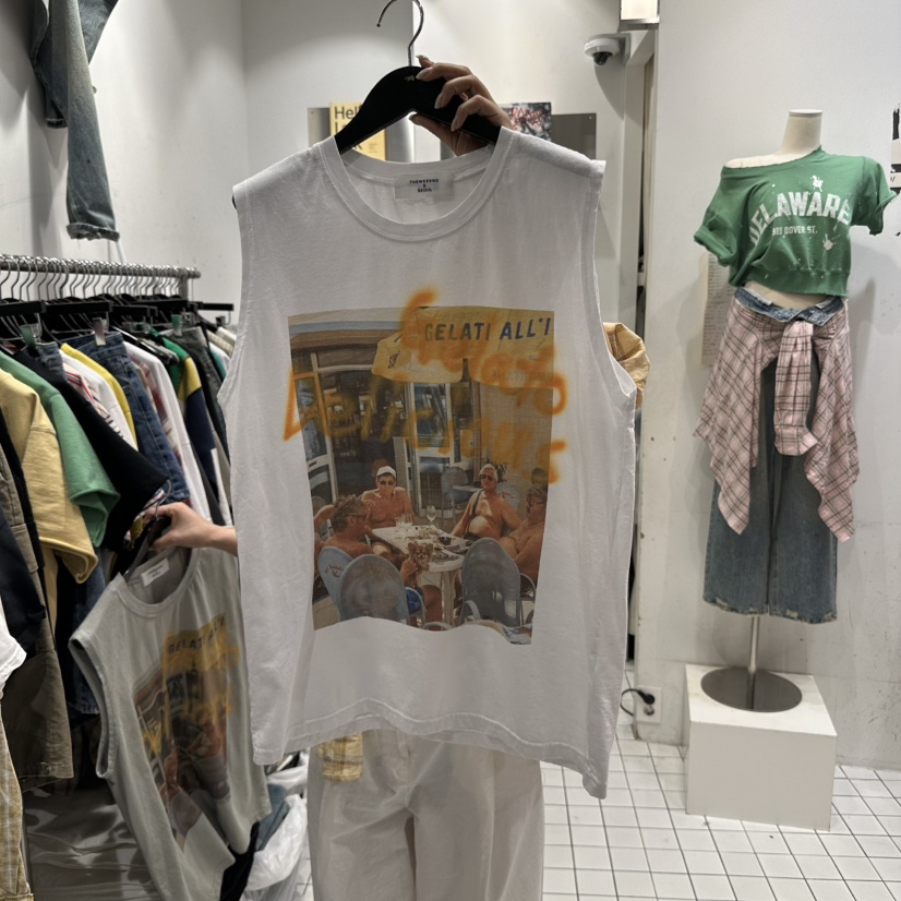THE WEEKND韓國直郵㊣東大門實拍女裝新品人氣休閑吊帶背心THE WEEKND吊帶/背心