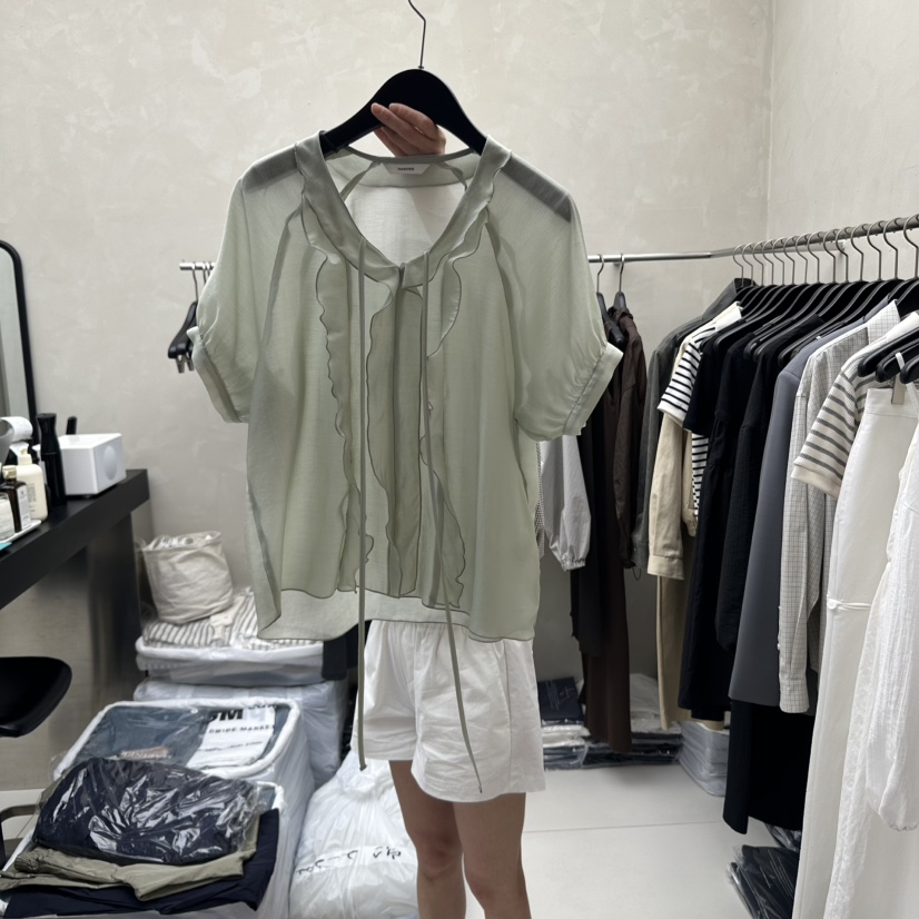 MARINER韓國直郵㊣女裝新款熱賣休閑推薦25春夏人氣襯衫蕾絲衫MARINER襯衫/蕾絲衫圖色3