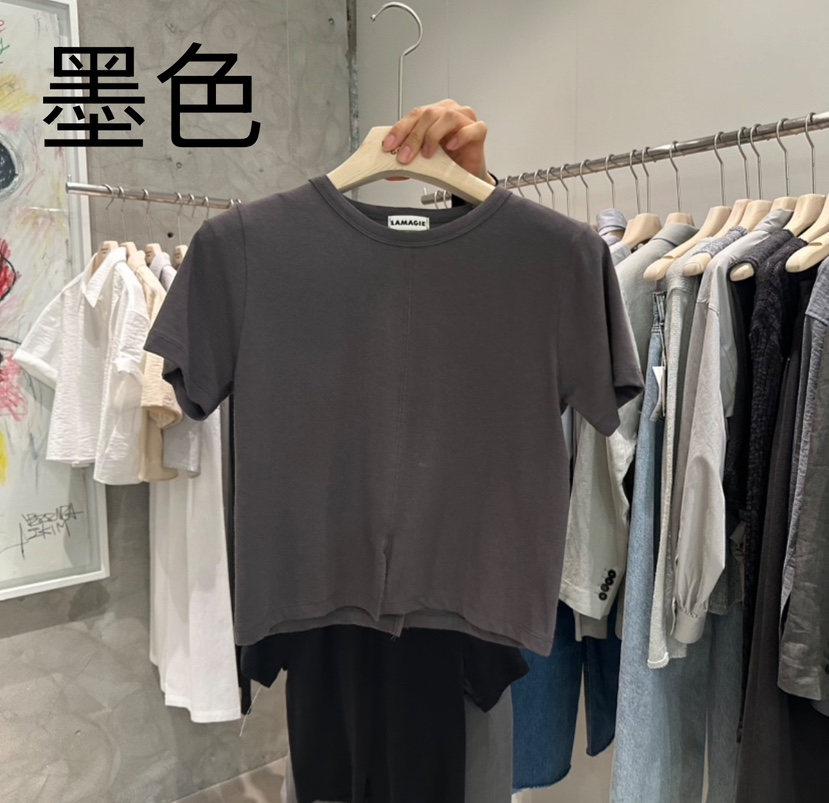 LAMAGIEPIE直郵韓國代購㊣女裝新品休閑推薦熱賣25春夏人氣T恤LAMAGIE GREYT恤圖色4