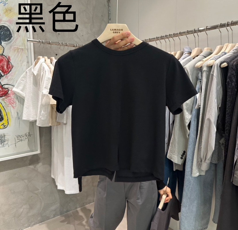 LAMAGIEPIE直郵韓國代購㊣女裝新品休閑推薦熱賣25春夏人氣T恤LAMAGIE GREYT恤圖色5