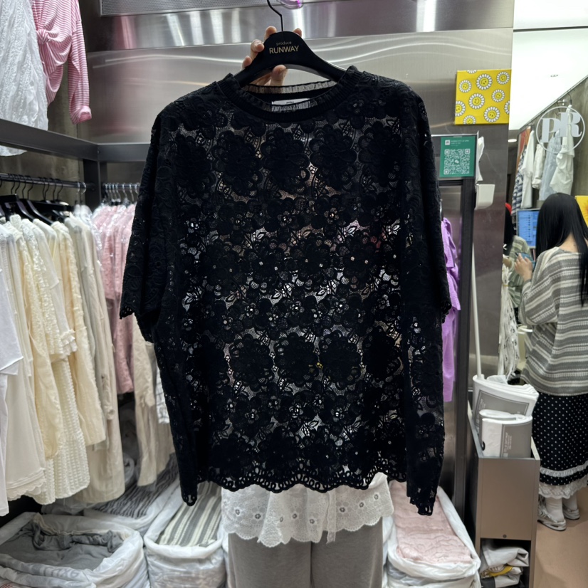 RUNWAY-런웨이韓國㊣直郵東大門代購女裝新款推薦襯衫蕾絲衫RUNWAY襯衫/蕾絲衫圖色2