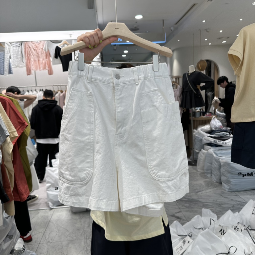 REVE-L直郵韓國代購㊣女裝新品休閑25春夏人氣時尚推薦短褲REVE-L短褲圖色2