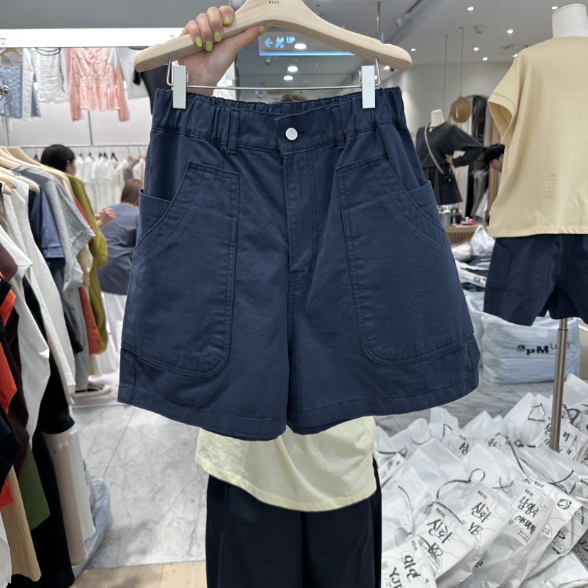 REVE-L直郵韓國代購㊣女裝新品休閑25春夏人氣時尚推薦短褲REVE-L短褲圖色3