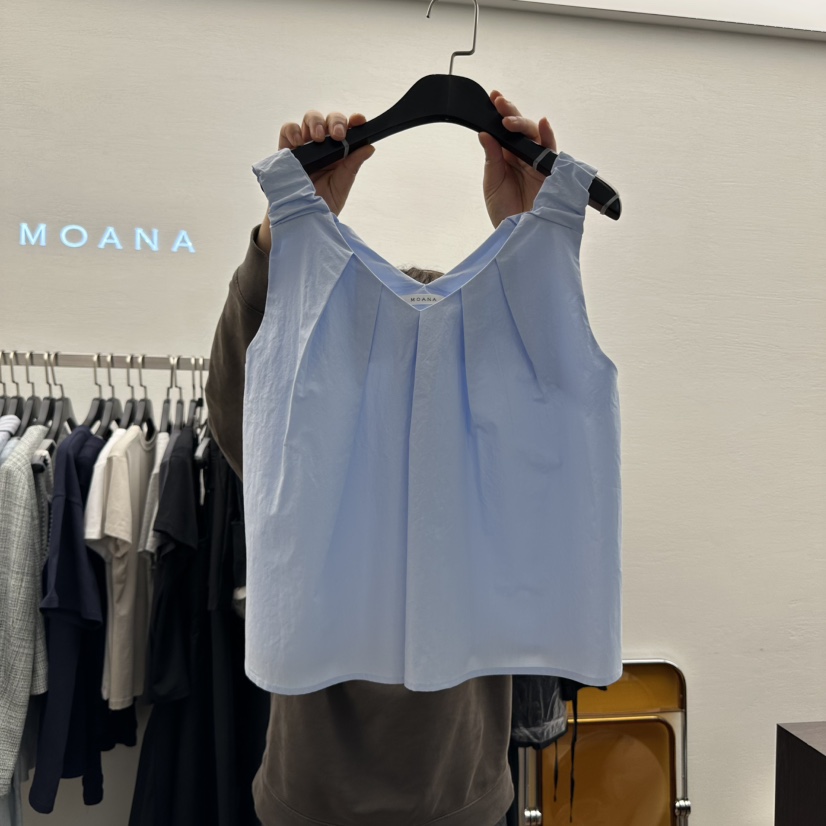 MOANA韓國㊣直郵東大門代購女裝新品時尚熱賣休閑25春夏吊帶背心MOANA吊帶/背心圖色3