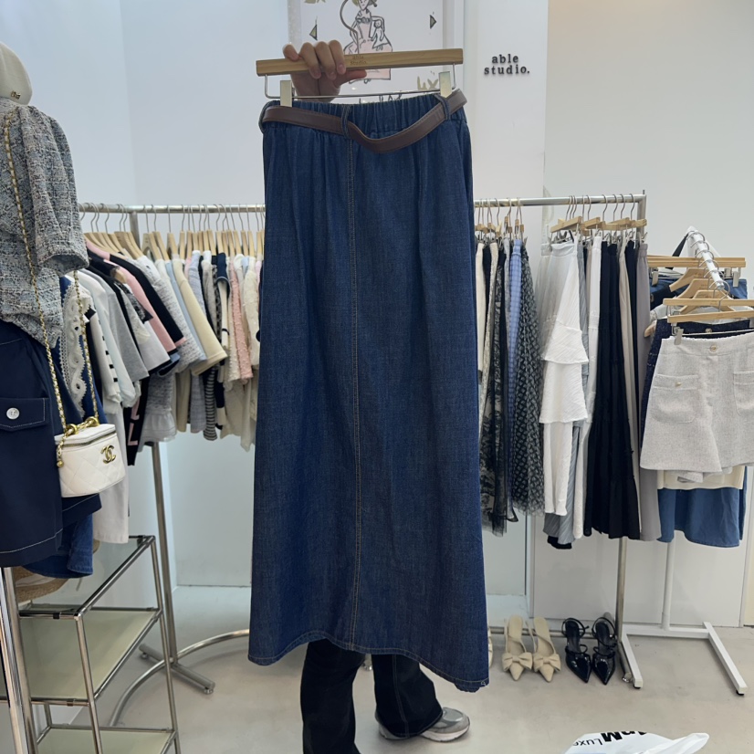 ABLESTUDIO韓國直郵㊣女裝新品熱賣休閑時尚人氣推薦25春夏長裙ABLE STUDIO長裙