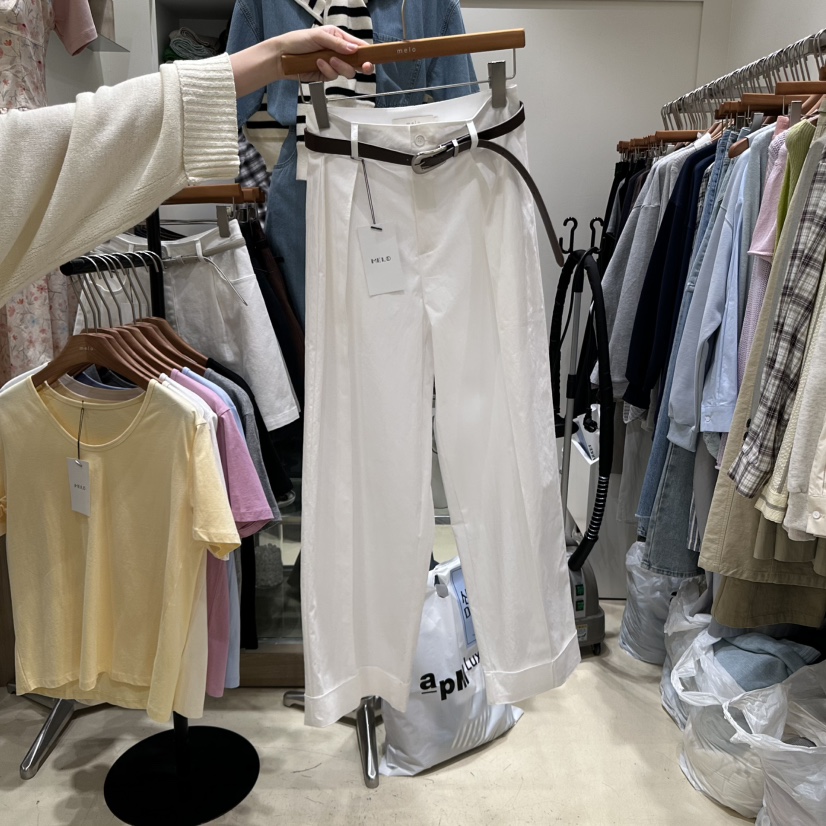 MELO韓國直郵㊣東大門實拍女裝新款熱賣25春夏推薦人氣休閑褲MELO休閑褲圖色4