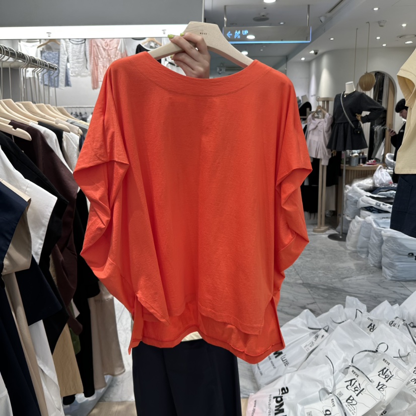 REVE-L韓國直郵㊣女裝新品熱賣人氣休閑25春夏時尚推薦T恤REVE-LT恤圖色3