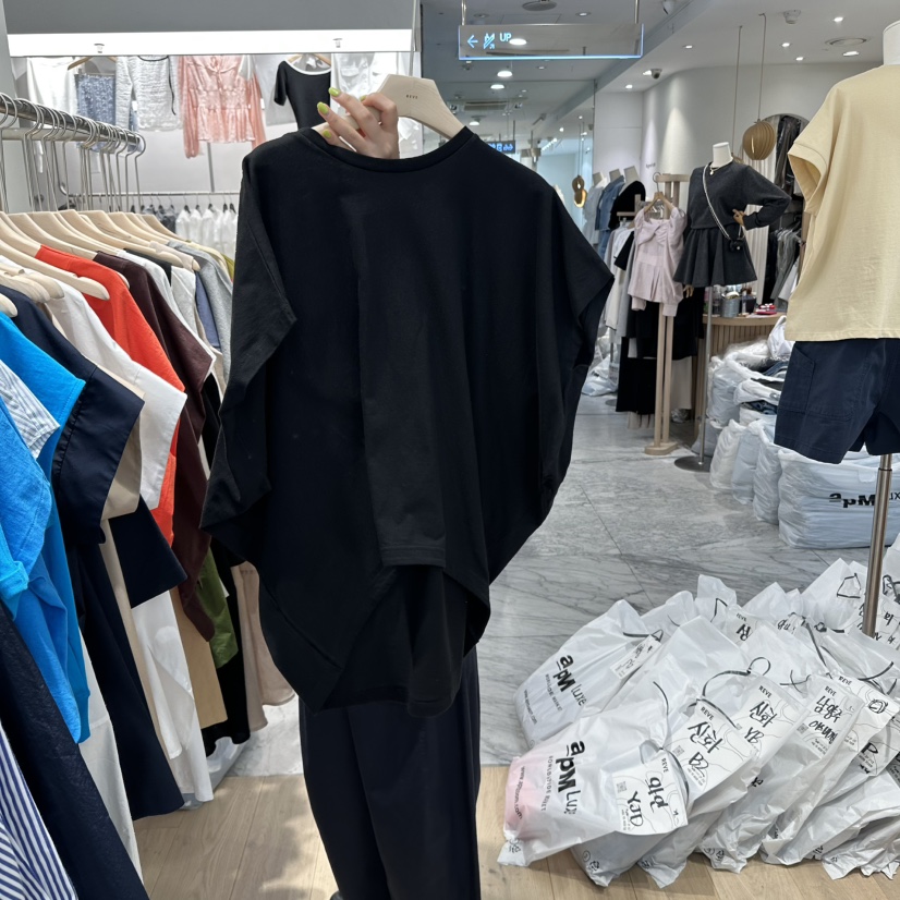 REVE-L韓國直郵㊣女裝新品熱賣人氣休閑25春夏時尚推薦T恤REVE-LT恤圖色4