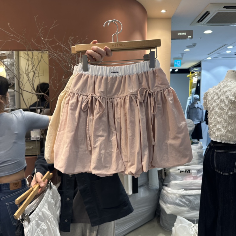 MIENNE韓國㊣直郵東大門代購女裝新款休閑25春夏時尚熱賣短裙MIENNE短裙圖色2