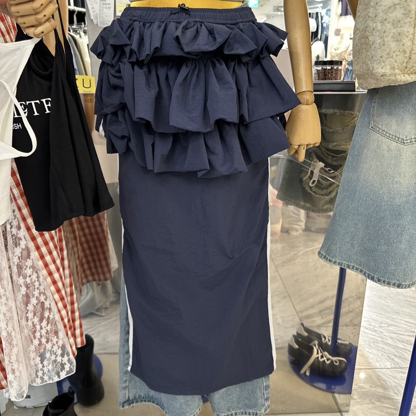 MOMAZU韓國直郵㊣東大門實拍女裝新品推薦人氣休閑25春夏長裙MOMAZU長裙圖色1