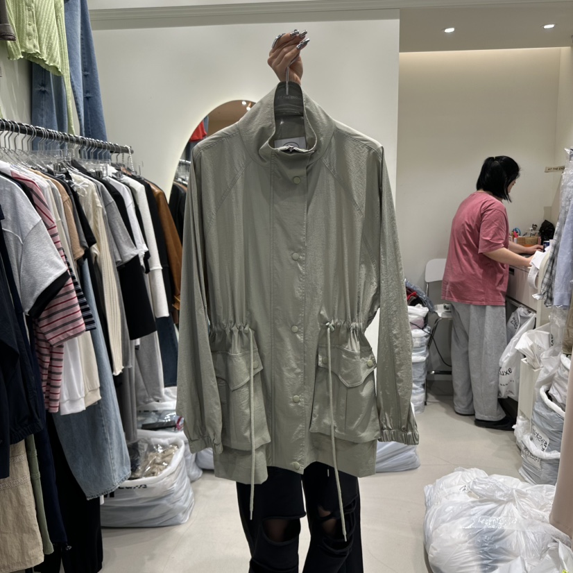 AT THE END直郵韓國代購㊣女裝新款時尚休閑25春夏推薦夾克AT THE END夾克圖色2