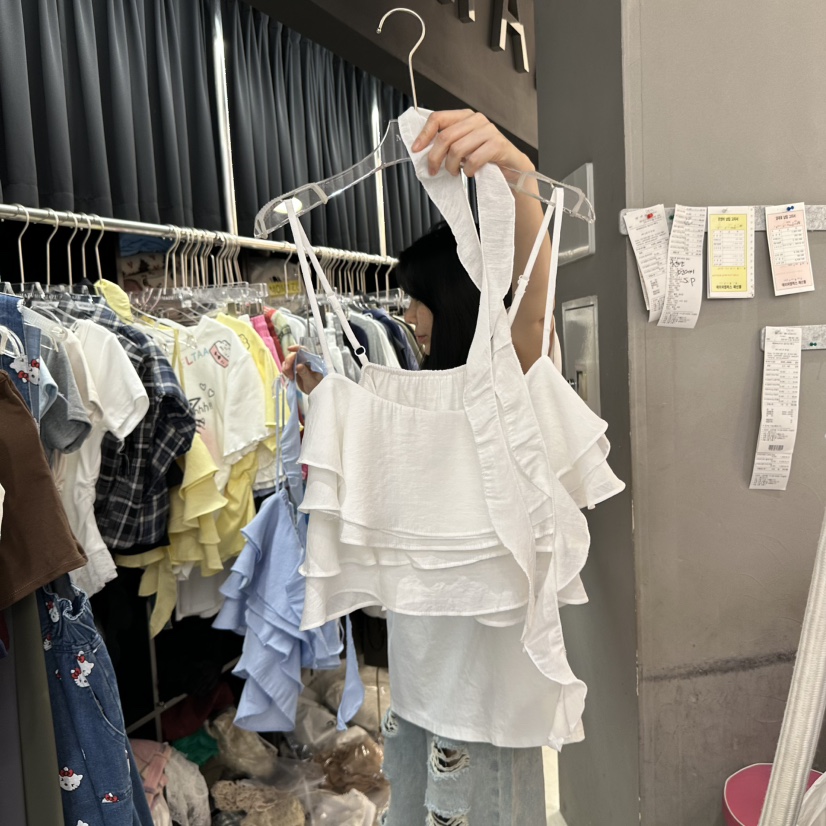 MOMAZU韓國直郵㊣女裝新款推薦休閑25春夏時尚吊帶背心含脖帶MOMAZU吊帶/背心圖色3