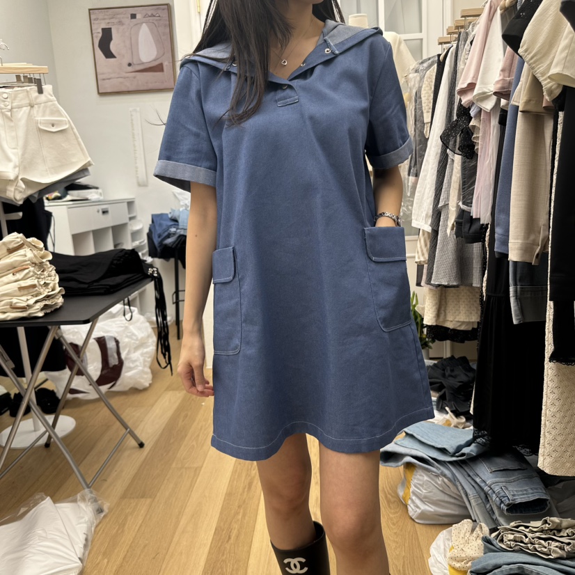 RE:FRESH-L韓國直郵㊣東大門實拍女裝新品時尚熱賣人氣連衣裙RE:FRESH連衣裙
