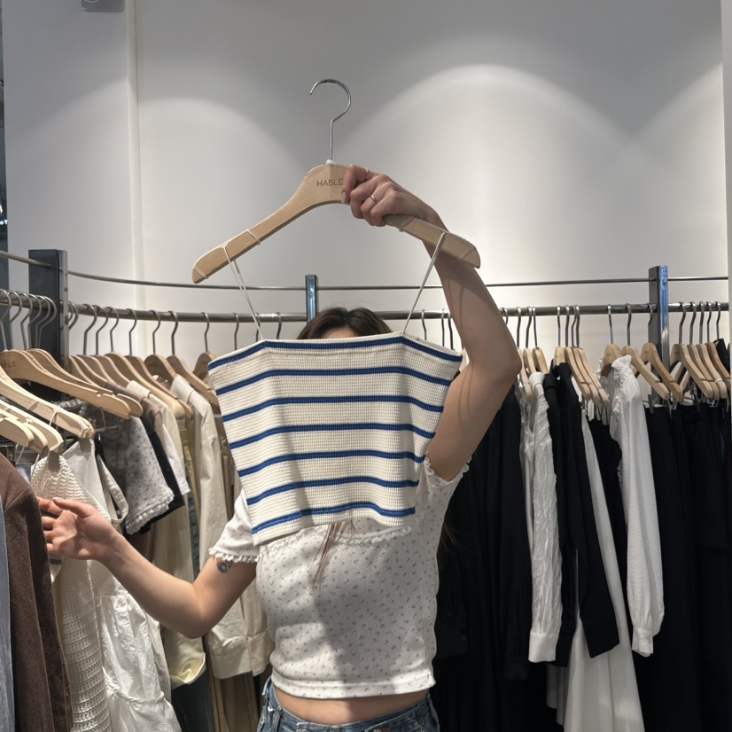 HABLE韓國㊣直郵東大門代購女裝新品時尚人氣25春夏吊帶背心HABLE吊帶/背心圖色2