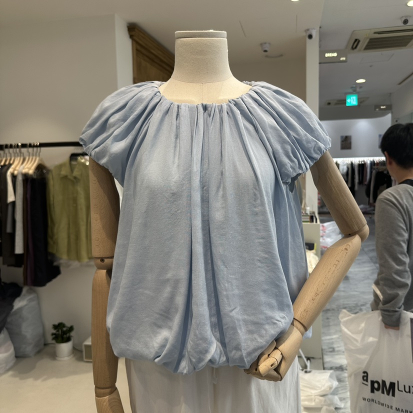 BREAD韓國直郵㊣東大門實拍女裝新品休閑時尚襯衫蕾絲衫亞麻BREAD襯衫/蕾絲衫