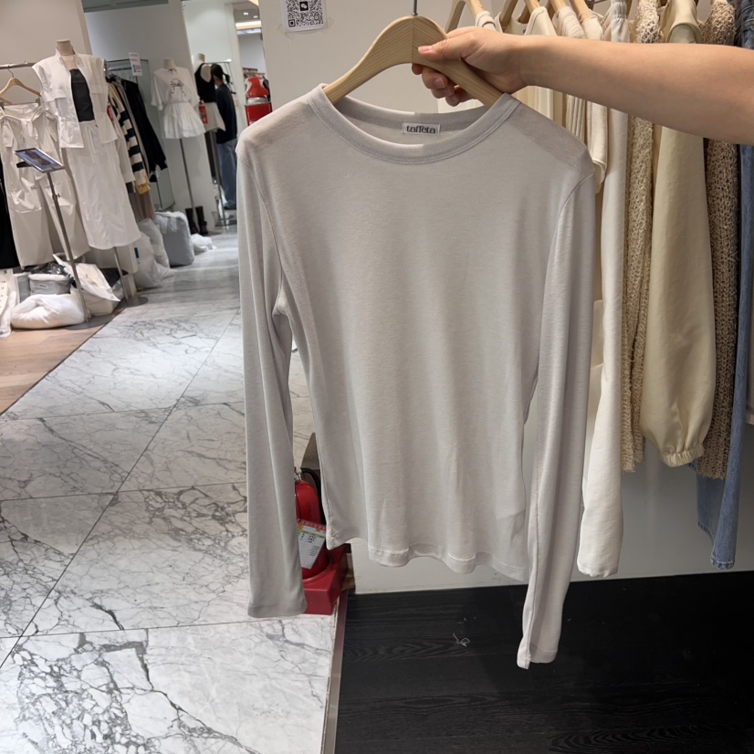 TAFFETA直郵韓國代購㊣女裝新款推薦熱賣時尚休閑人氣長袖T恤TAFFETA長袖T恤圖色2