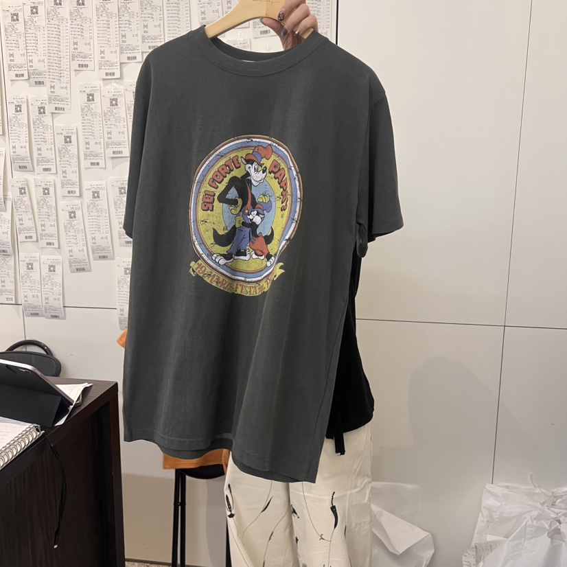 DOHWAJI直郵韓國代購㊣女裝新款熱賣25春夏休閑時尚推薦T恤DOHWAJIT恤圖色2