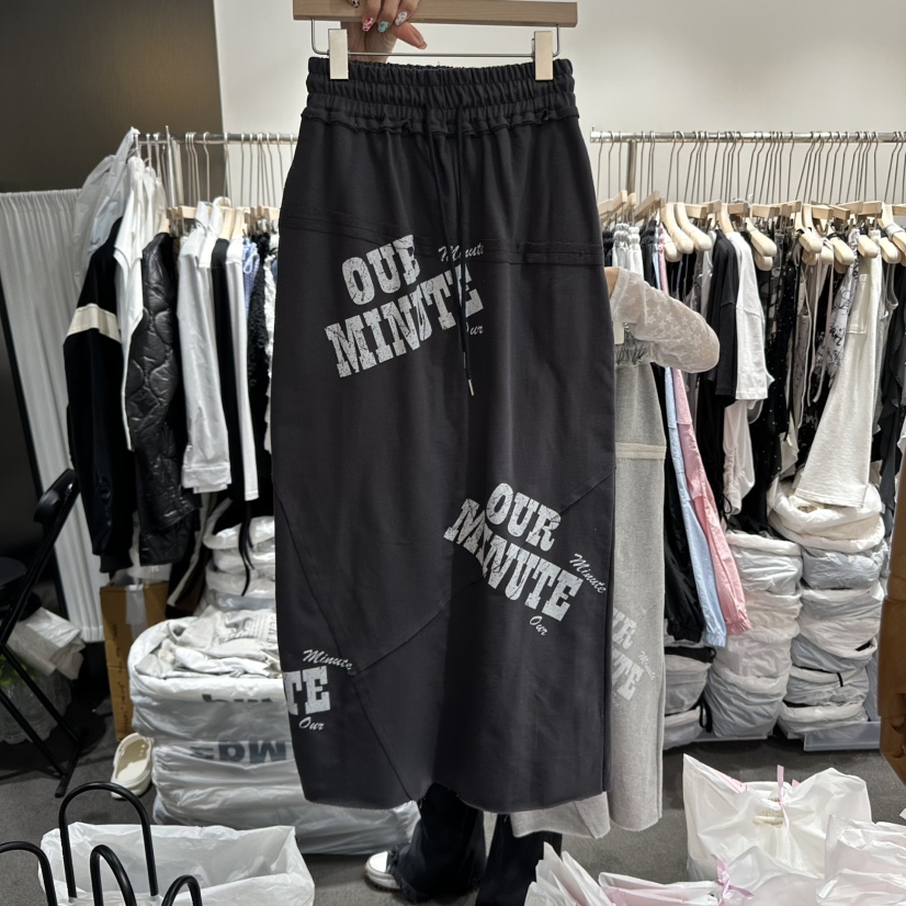 OUR MINUTE韓國直郵㊣東大門實拍女裝新品時尚熱賣休閑長裙OUR MINUTE長裙圖色3