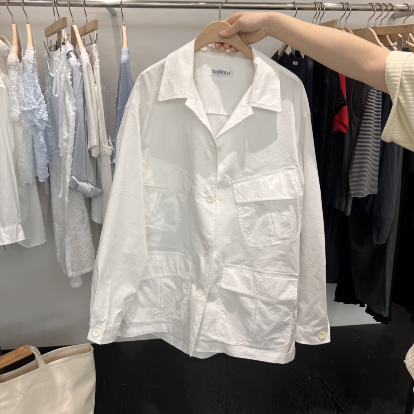 TAFFETA韓國㊣直郵東大門代購女裝新款休閑熱賣25春夏時尚夾克TAFFETA夾克圖色1