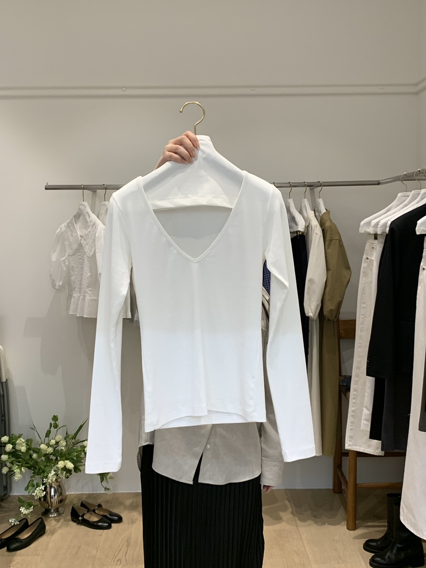 FOUNDERS直郵韓國代購㊣女裝新品人氣25春夏時尚休閑長袖T恤FOUNDERS長袖T恤