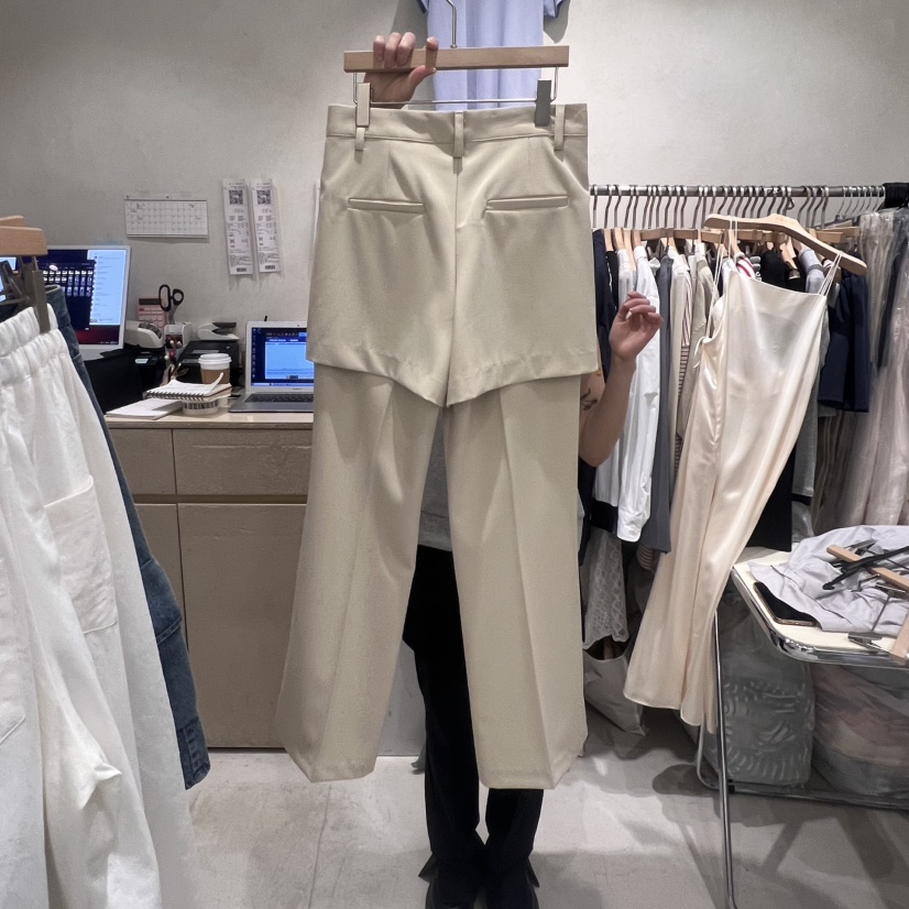 SALONDEMAG直郵韓國代購㊣女裝新款熱賣人氣時尚休閑裙褲雙層SALONDEMAG裙褲