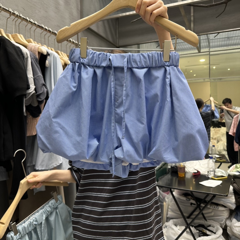 UOOV直郵韓國代購㊣女裝新款人氣25春夏時尚休閑熱賣推薦短褲UOOV短褲圖色2