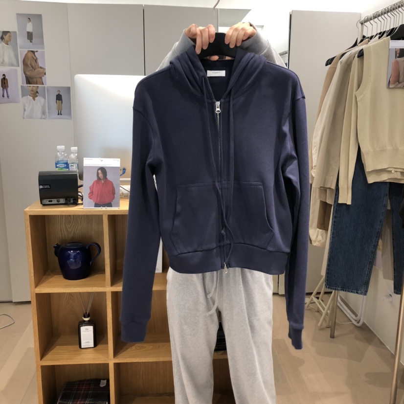 THE TARDUST韓國直郵㊣東大門實拍女裝新品休閑衛衣拉鏈連帽THE TARDUST衛衣圖色3