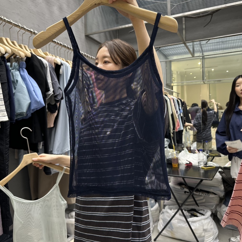 UOOV韓國直郵㊣東大門實拍女裝新款25春夏人氣休閑吊帶背心UOOV吊帶/背心圖色4