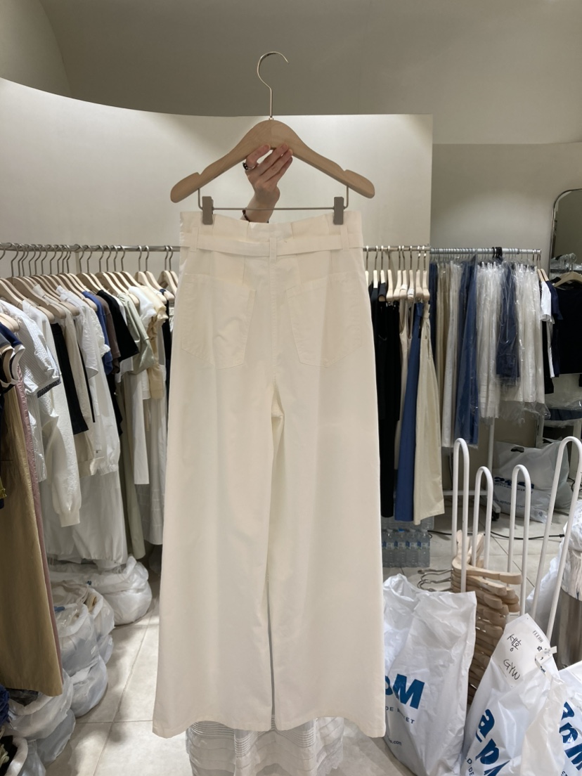 FLEUR-P韓國直郵㊣東大門實拍女裝新品推薦25春夏休閑褲含腰帶FLEUR休閑褲